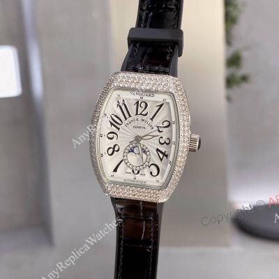 Copy Franck Muller Vanguard V32 Moonphase Lady Watch with Diamonds